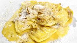 Ricetta - Ravioli di pecorino alla carbonara